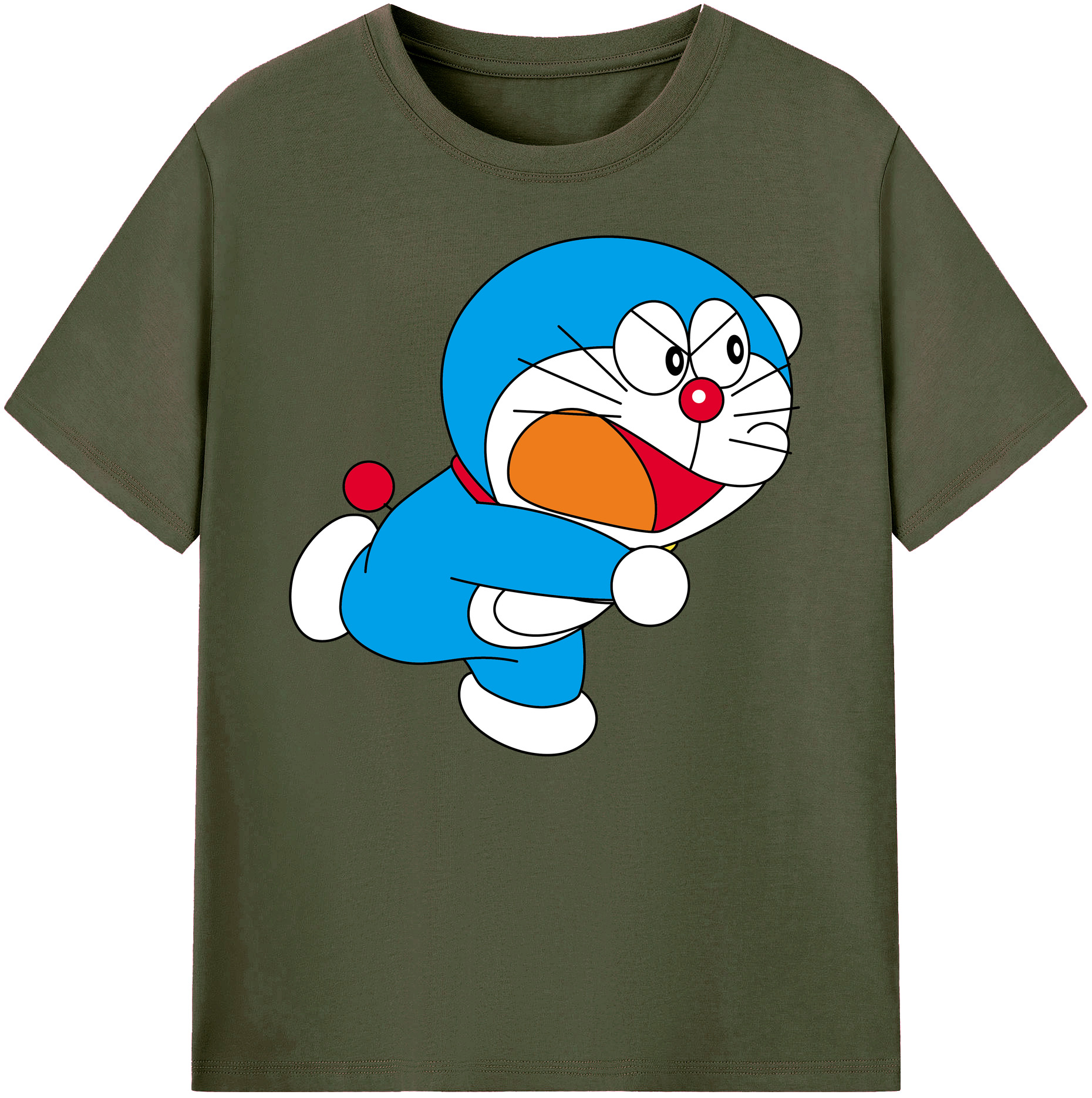 （画像用） ドラえもん Doraemon 綿100％ メンズ半袖Tシャツ｜肌触りやわらか＆通気性